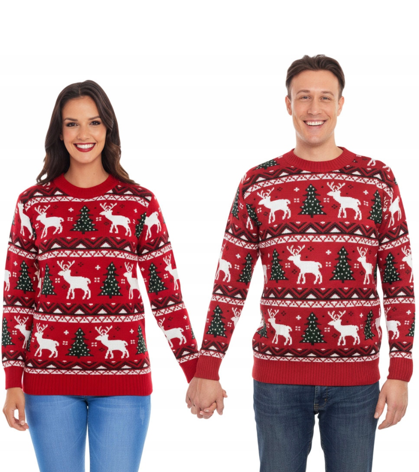 Suéter para padres e hijos para familias navideñas