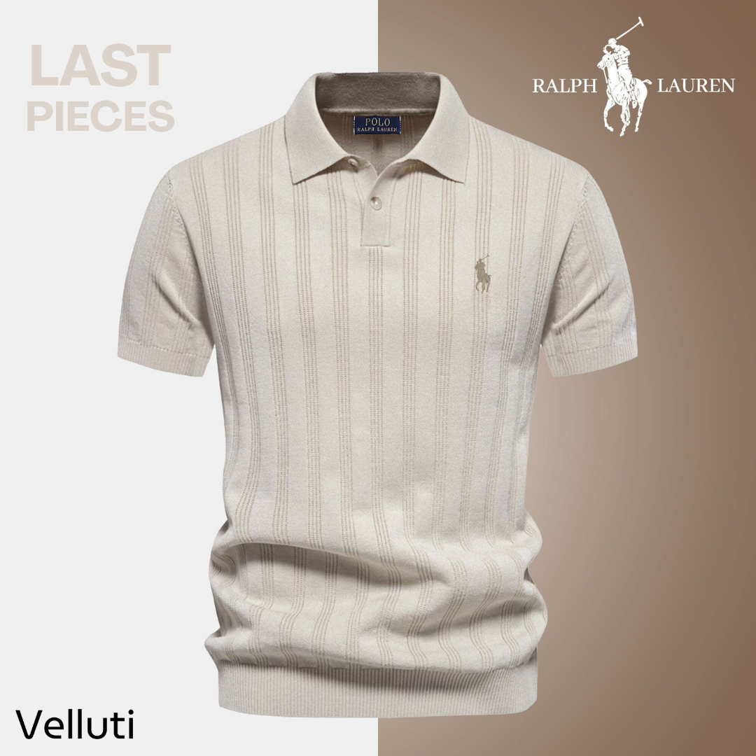 Men’s Textured Polo Shirt by RL