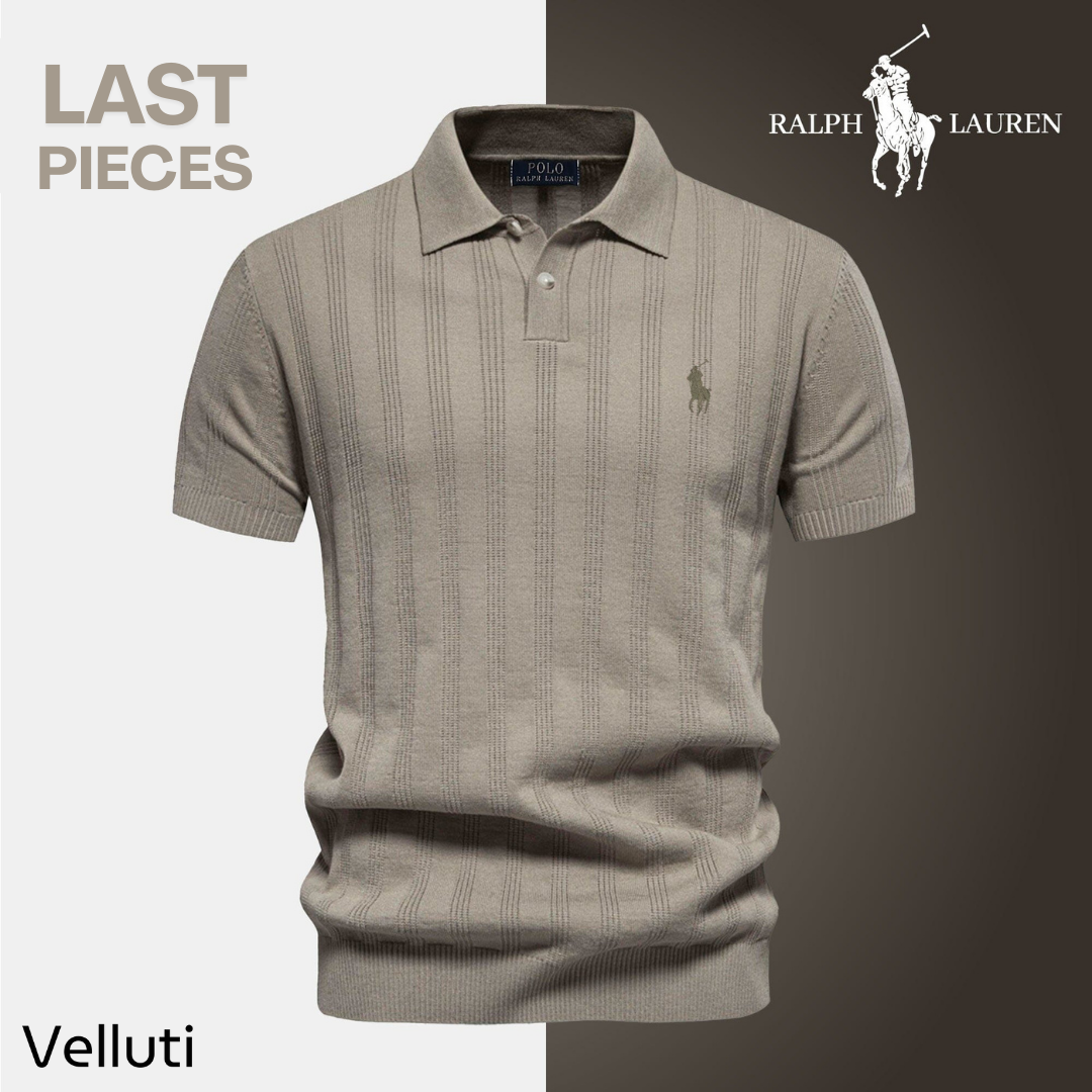Men’s Textured Polo Shirt by RL