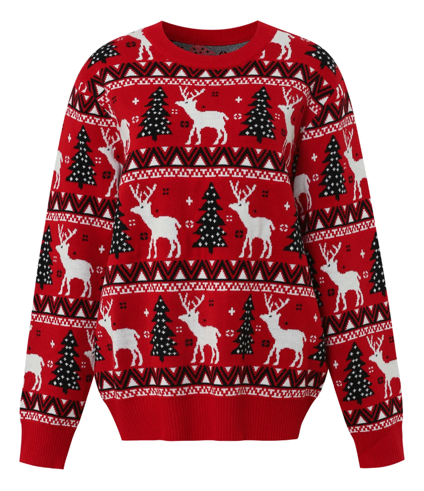 Suéter para padres e hijos para familias navideñas