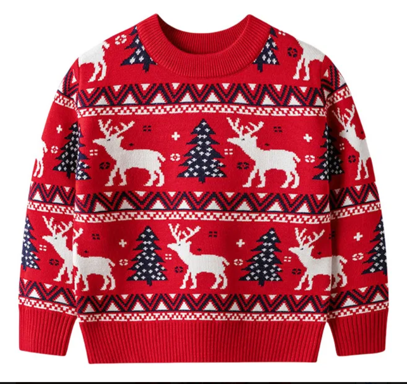 Suéter para padres e hijos para familias navideñas