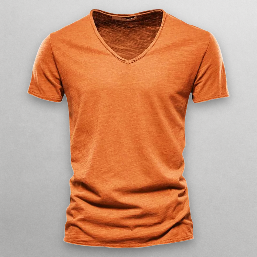 NORI V-NECK COTTON T-SHIRT